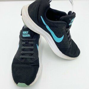 Nike Downshifter 7 Running Shoes 852466-013 Men’s US Size 9 Black Aqua Sneakers